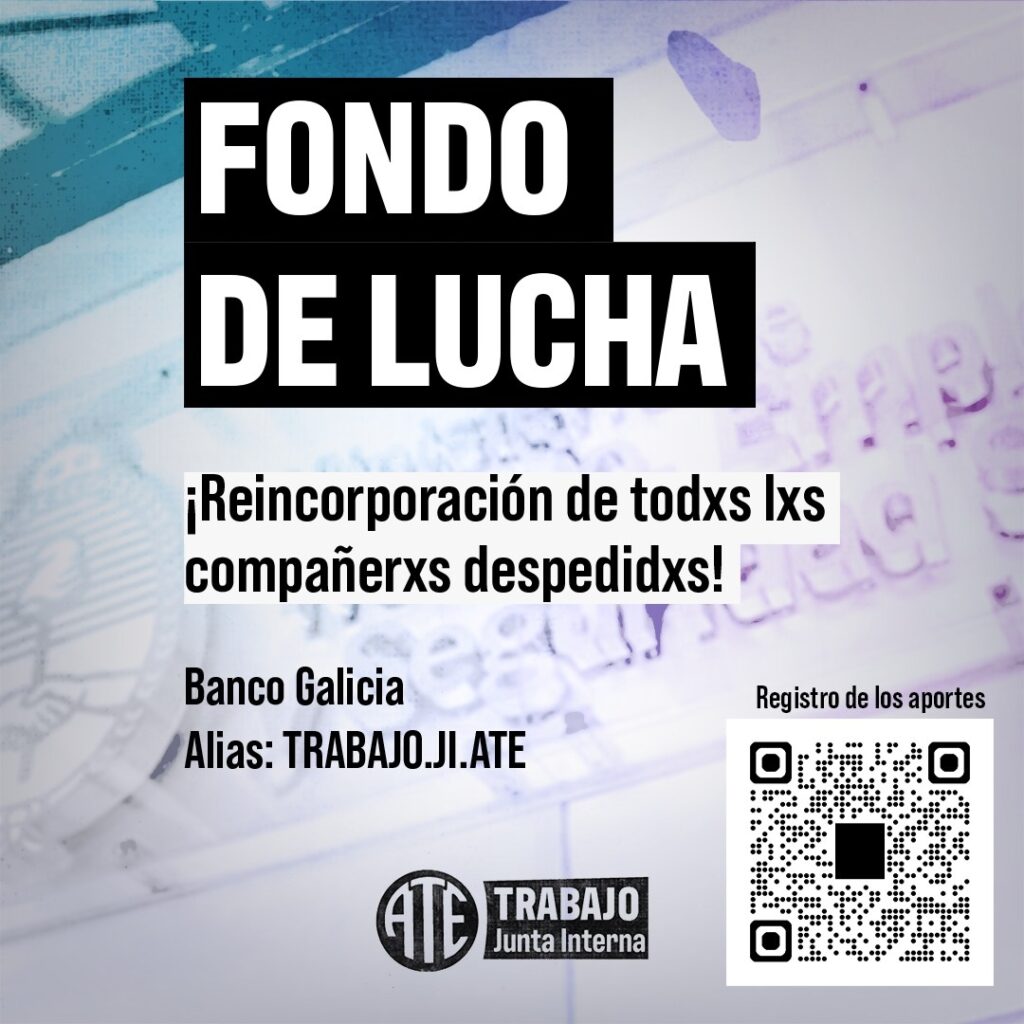 Registro de aportes al Fondo de lucha de Trabajo