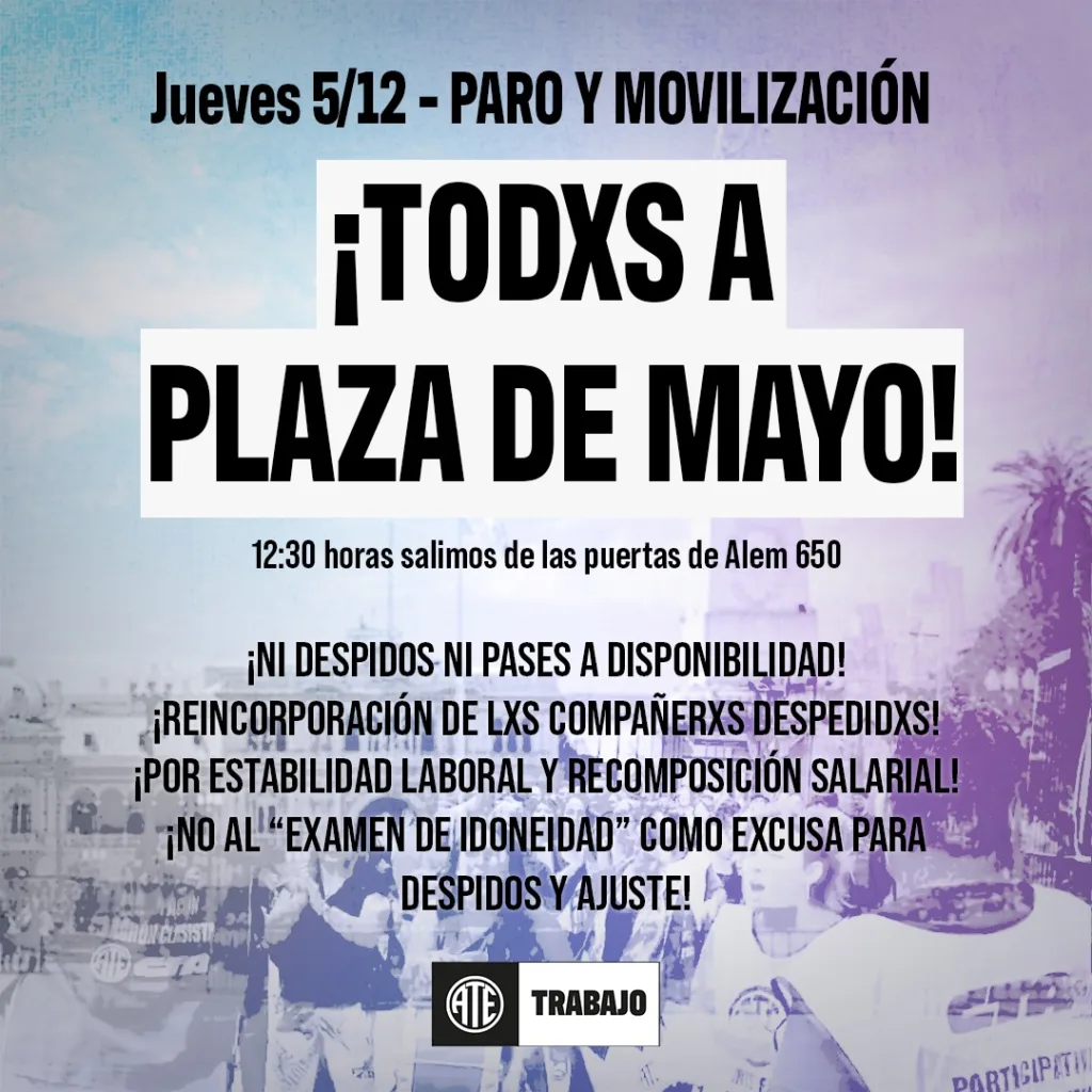 ¡Todxs a Plaza de Mayo!