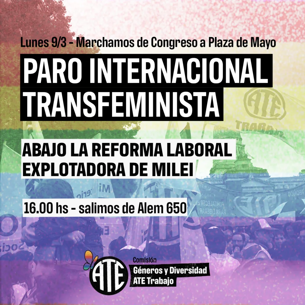Lunes 9/3: Paro Internacional Transfeminista